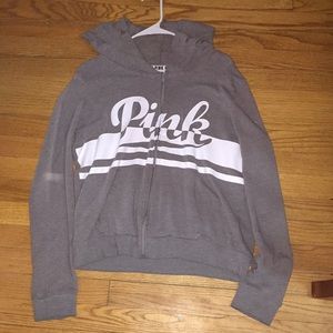 Gray PINK hoodie
